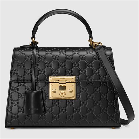 gucci padlock signature top handle